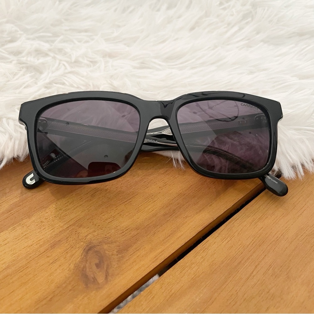 Carrera Sunglasses Square Frames Black Unisex Men… - image 2